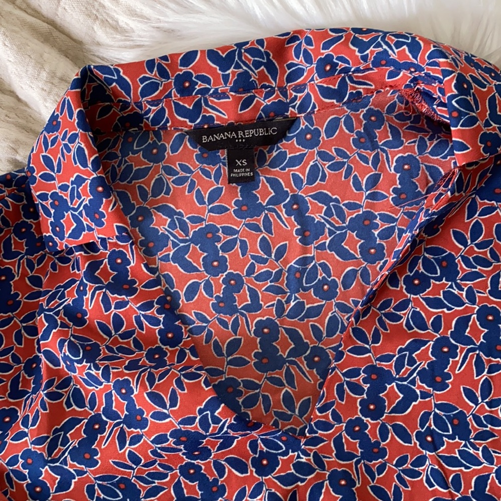 B A N A N A R E P U B L I C Floral Boho Top - image 3